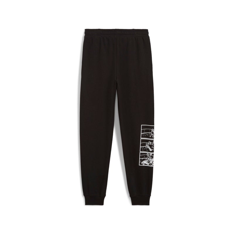 PUMA Mid 90's Kids Boys Black Sweatpants Youth - Image 2